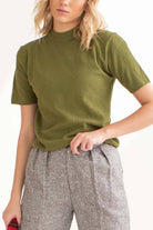 Mossy Mock Neck Top