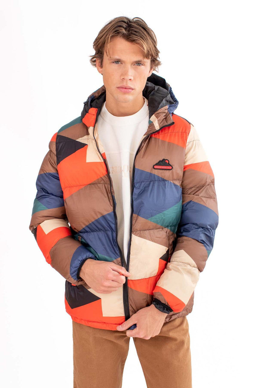 Mountain Sunset Puffer Jacket