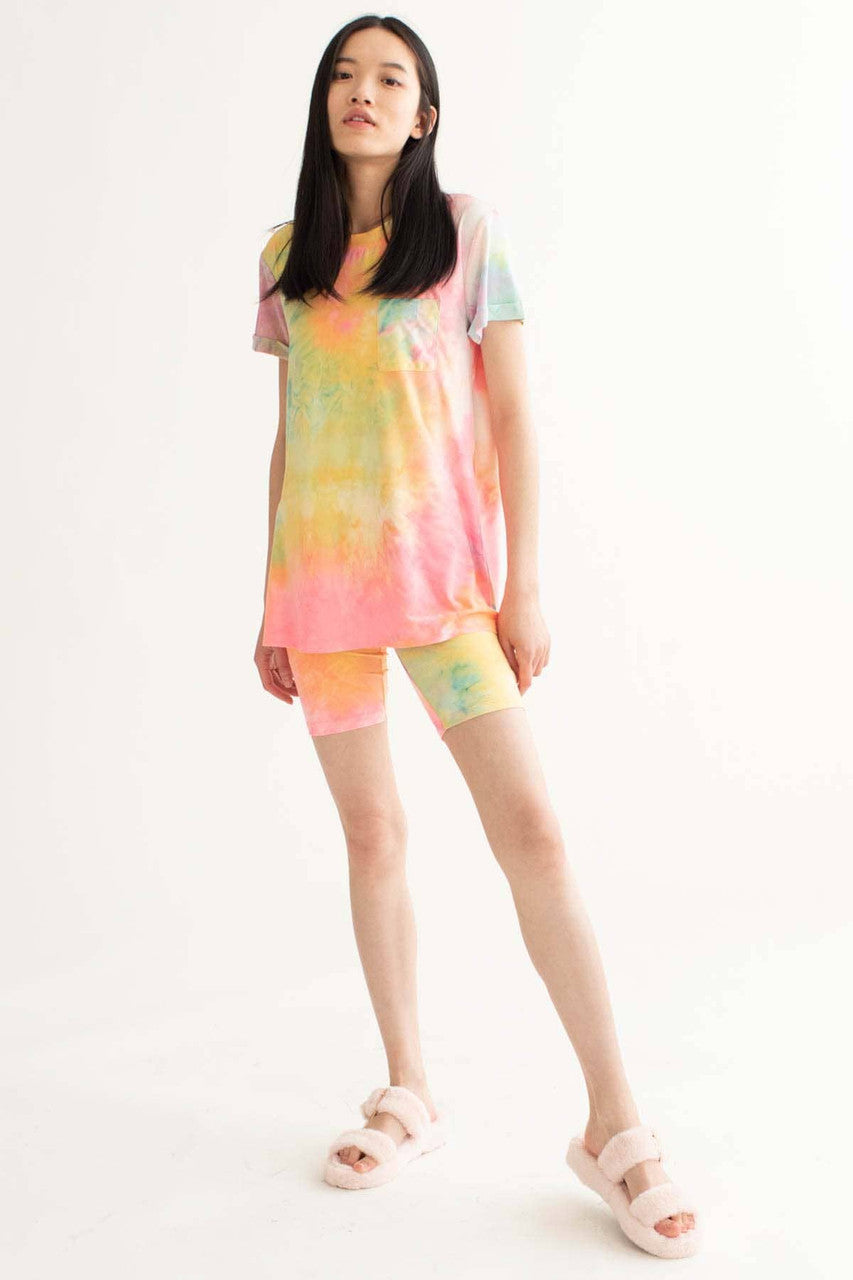 Multicolor Tie Dye Tee
