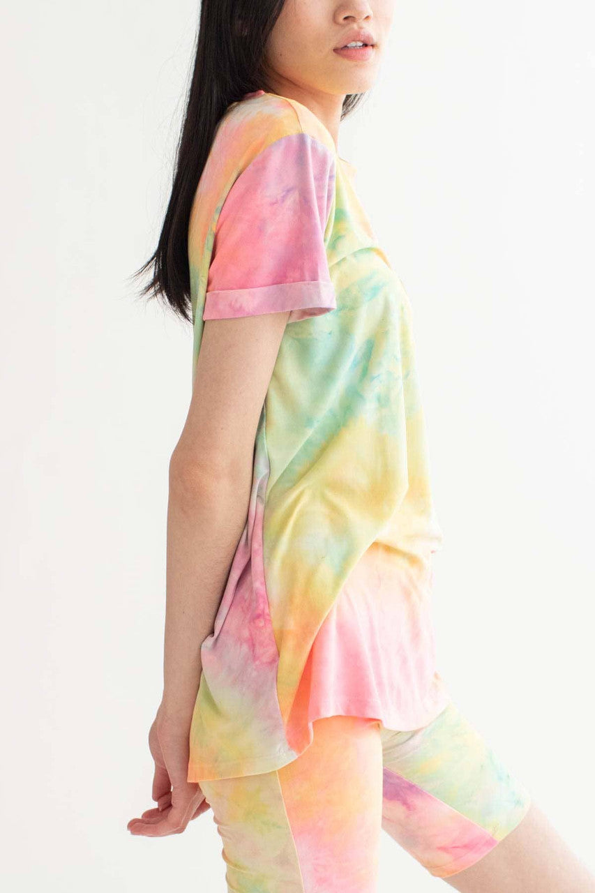 Multicolor Tie Dye Tee