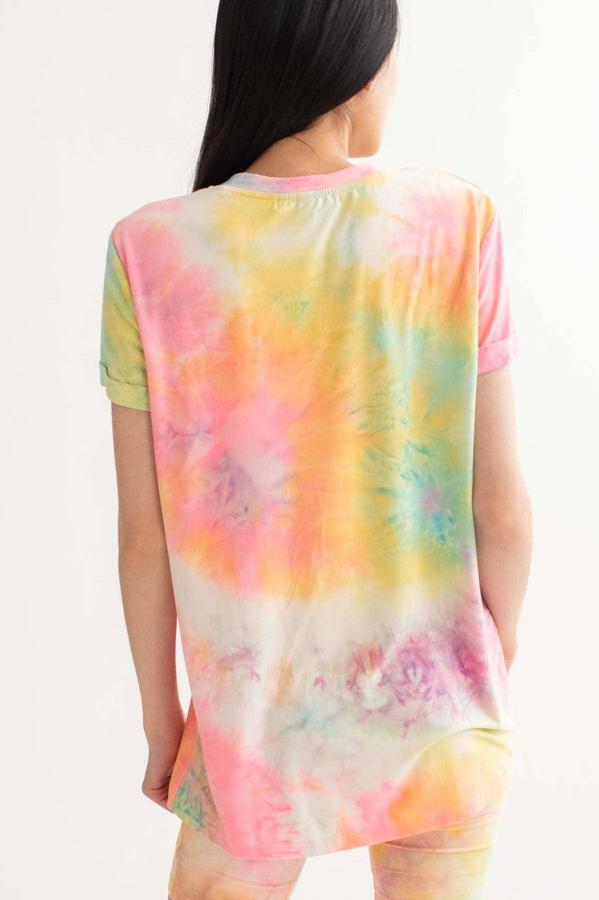 Multicolor Tie Dye Tee