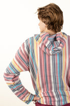 Lightweight Natural Pinstripe Baja Hoodie