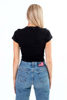 Mushroom Check Crop Tee