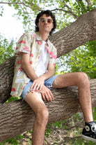 Mushroom Delight Woven Button Up Shirt