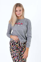 Mushroom Embroidered Sweatshirt