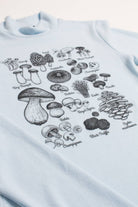 Powder Blue Mushroom Fam Mock Neck Sweater