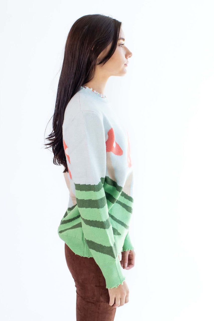 Mushroom Field Sweater