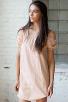 Mustard Seersucker Dress
