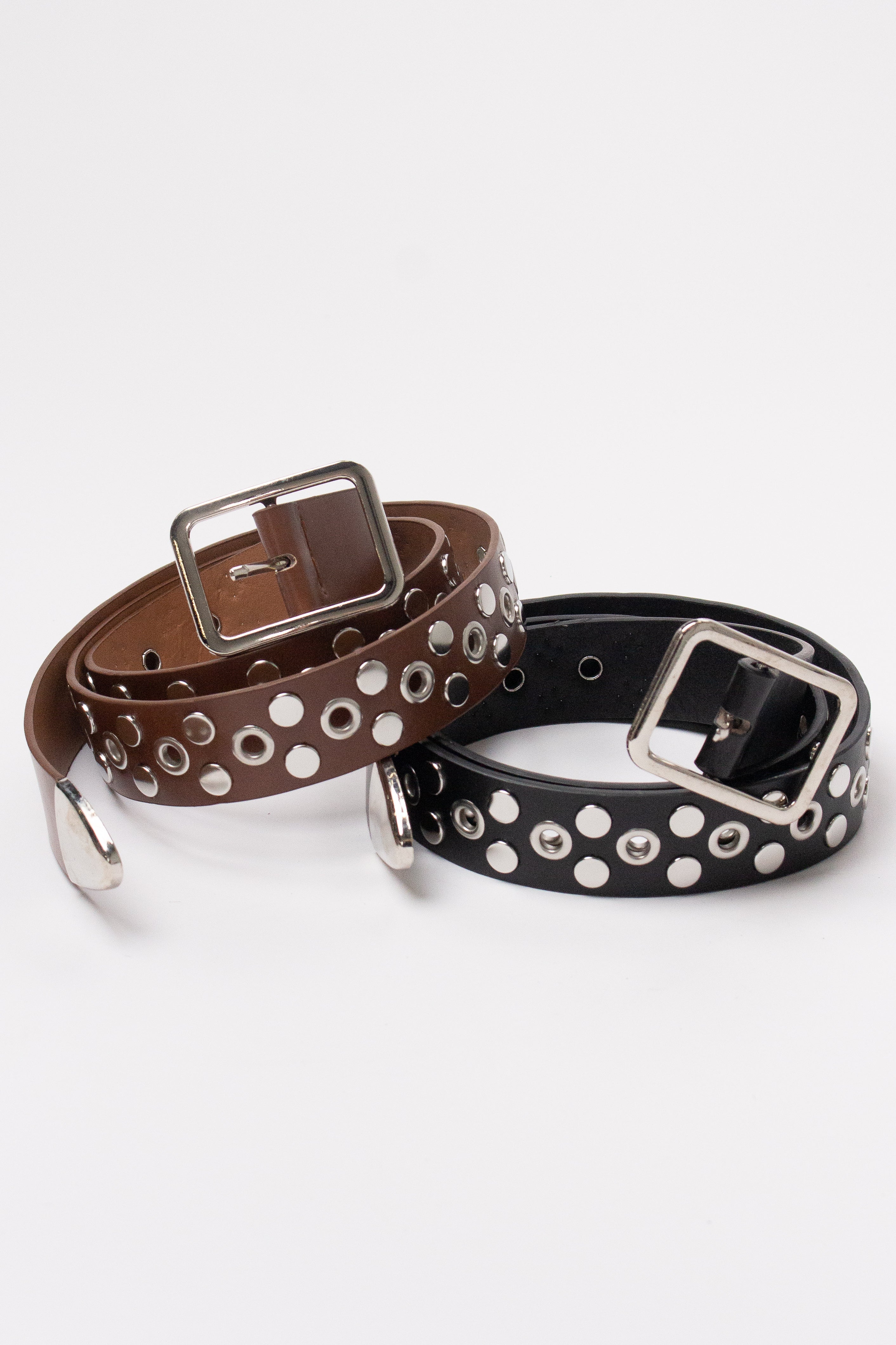 Nailhead Studded Grommet Belts