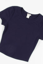 Navy Crop Tee