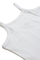 Extended Sizes White Ribbed Tank