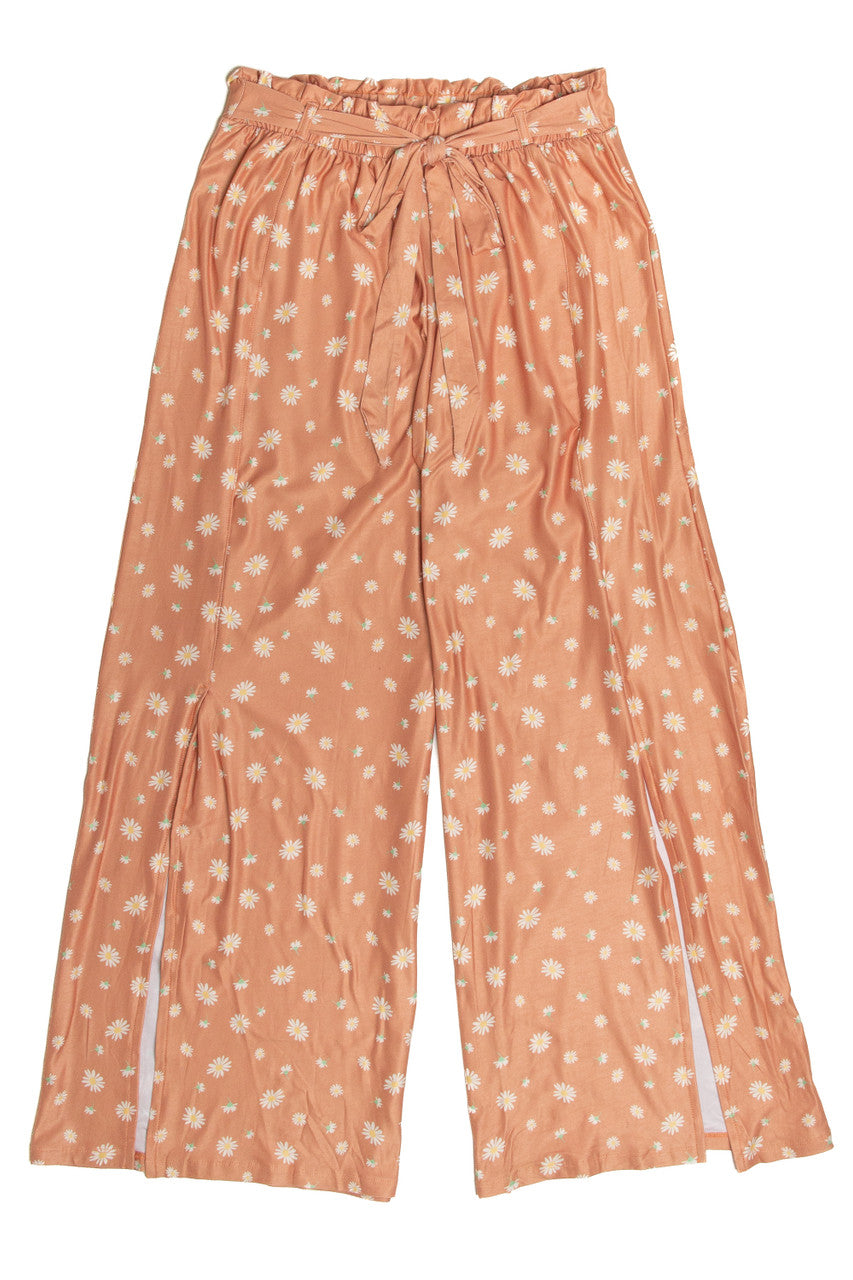 Daisy Paper Bag Waist Palazzo Pants
