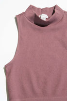 Coconut Tree Seamless Mock Neck Crop Top