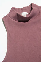 Coconut Tree Seamless Mock Neck Crop Top