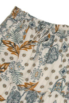 Natural Paisley Print Maxi Skirt
