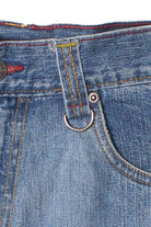 Vintage Asymmetrical Pocket No Boundaries Denim Shorts (2000s)