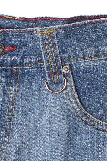 Vintage Asymmetrical Pocket No Boundaries Denim Shorts (2000s)