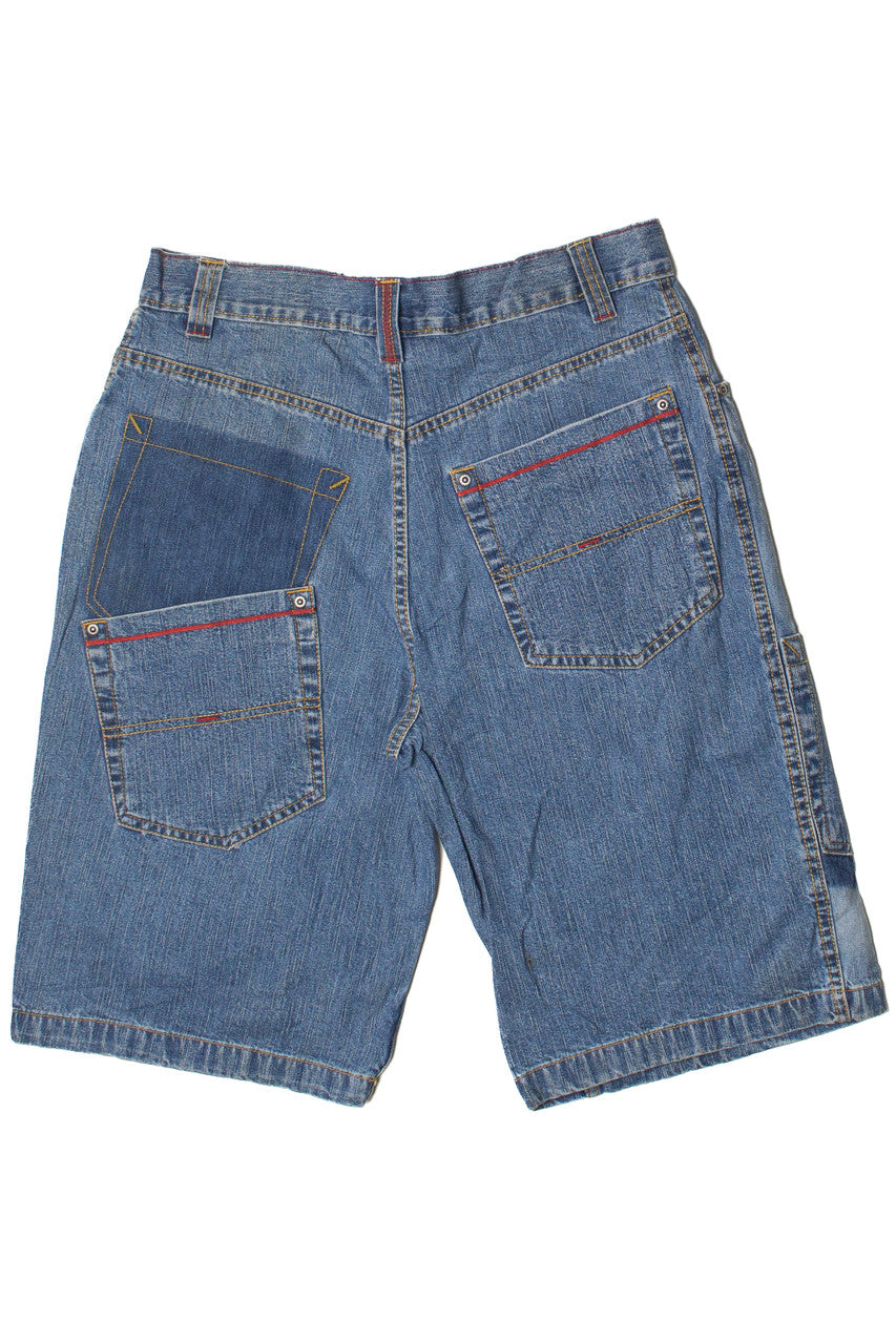 Vintage Asymmetrical Pocket No Boundaries Denim Shorts (2000s)