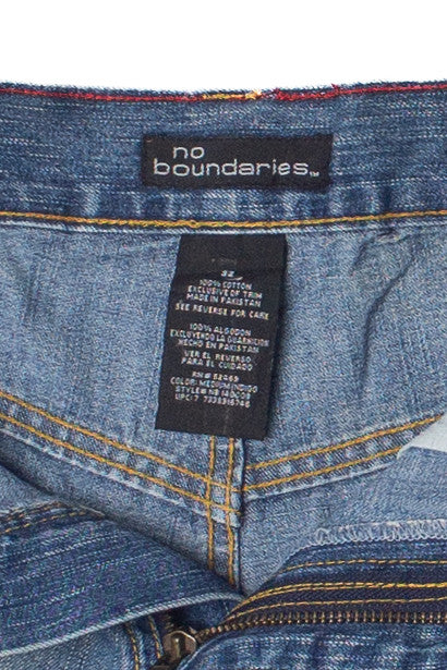 Vintage Asymmetrical Pocket No Boundaries Denim Shorts (2000s)