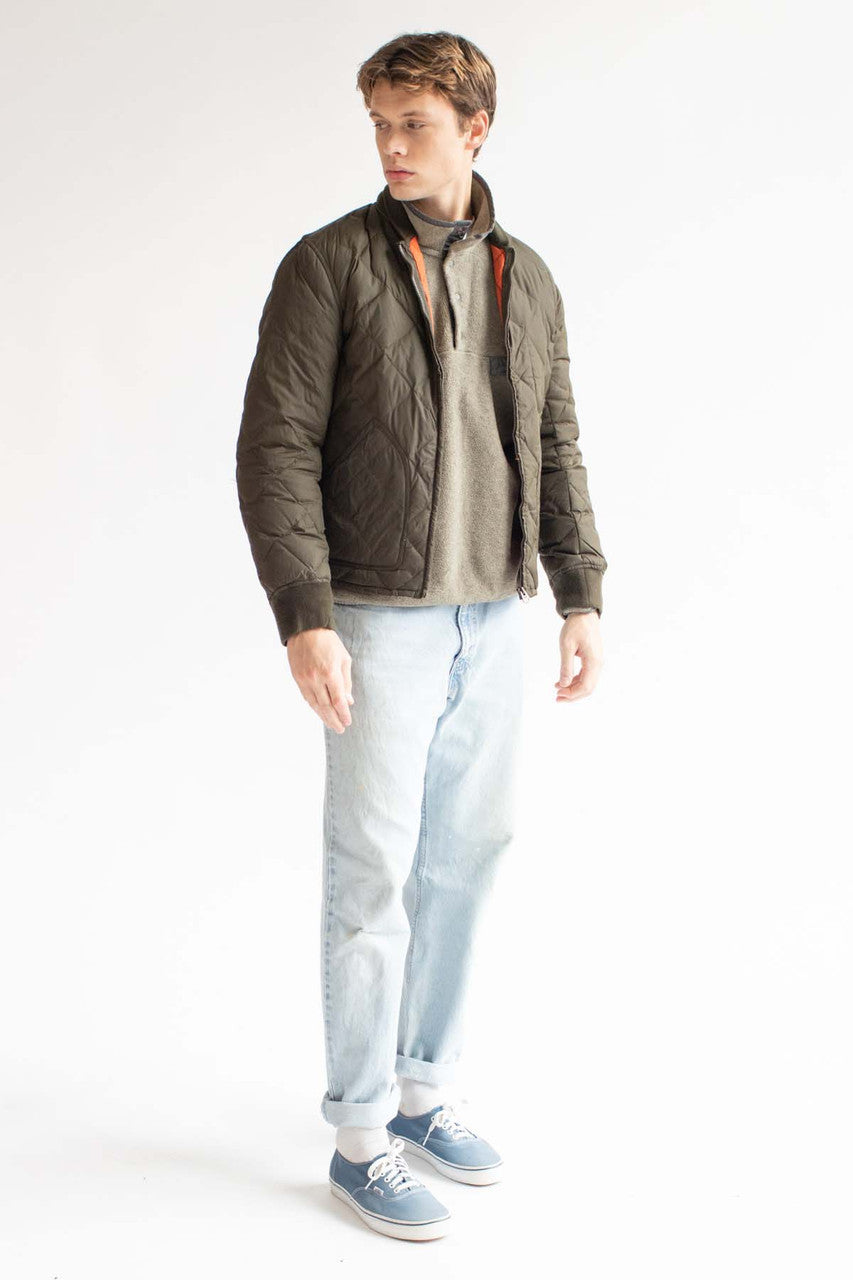 Olive & Orange Quilted Jacket