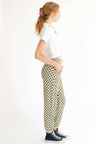 Olive Checkered Joggers