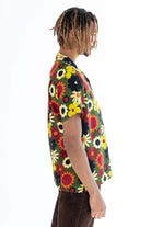 Olive Flower Button Up Shirt