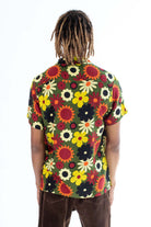 Olive Flower Button Up Shirt