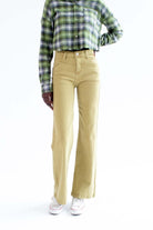 Olive High Rise Wide Leg Pants