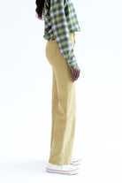 Olive High Rise Wide Leg Pants