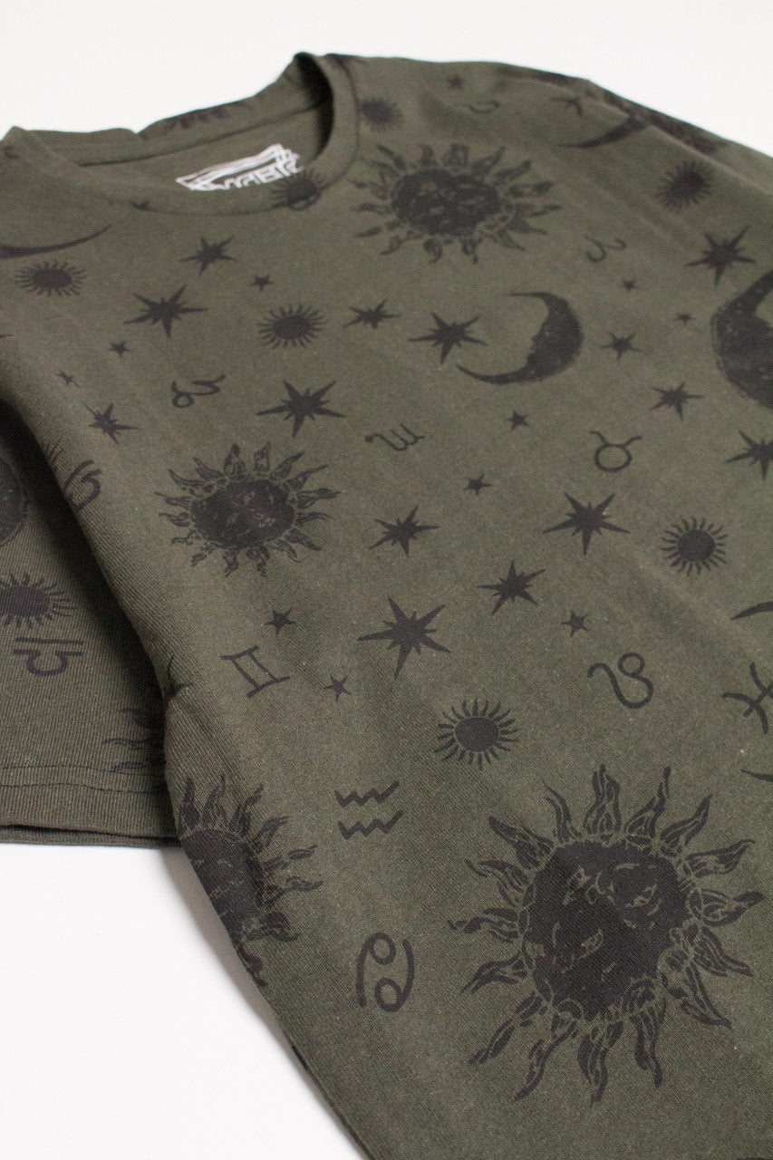 Olive Sun & Moon T-Shirt 1