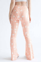 Orange Daisy Gingham Bell Bottoms