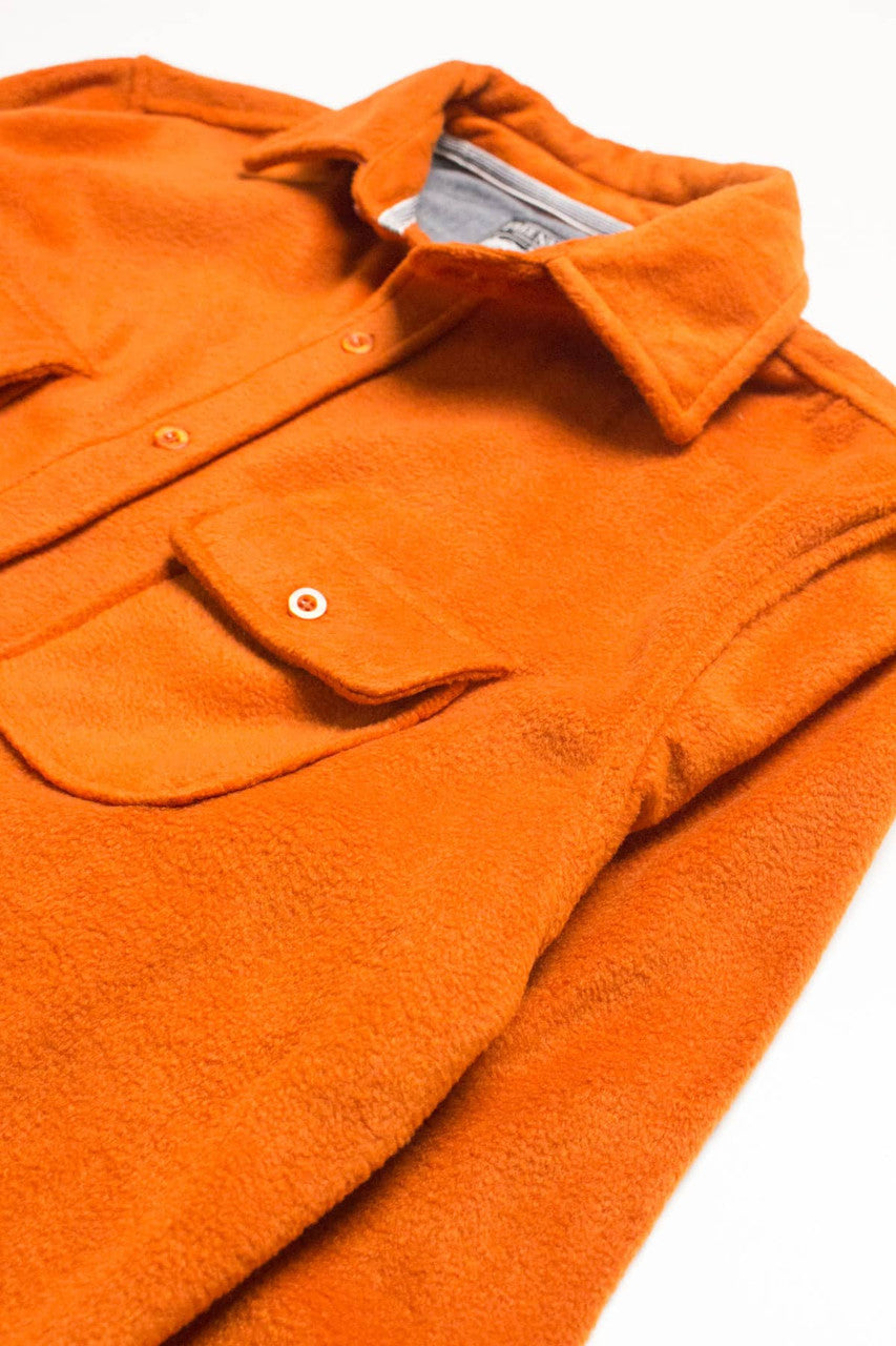 Orange Maple Polar Fleece Shacket