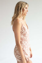 Palm Print Linen Romper