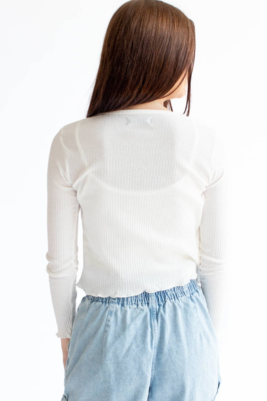 Paper Bag Drawstring Waist Denim Shorts