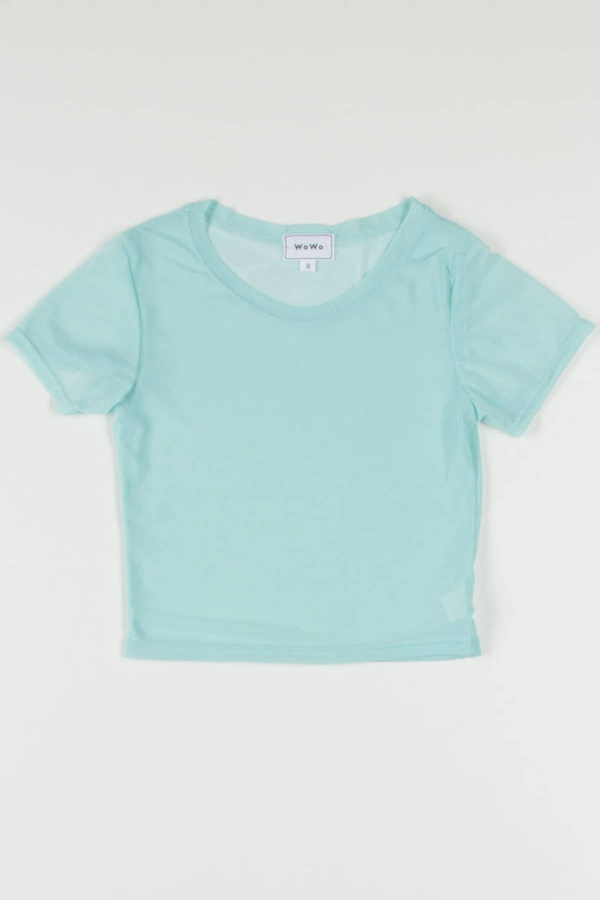 Mint Mesh Tee