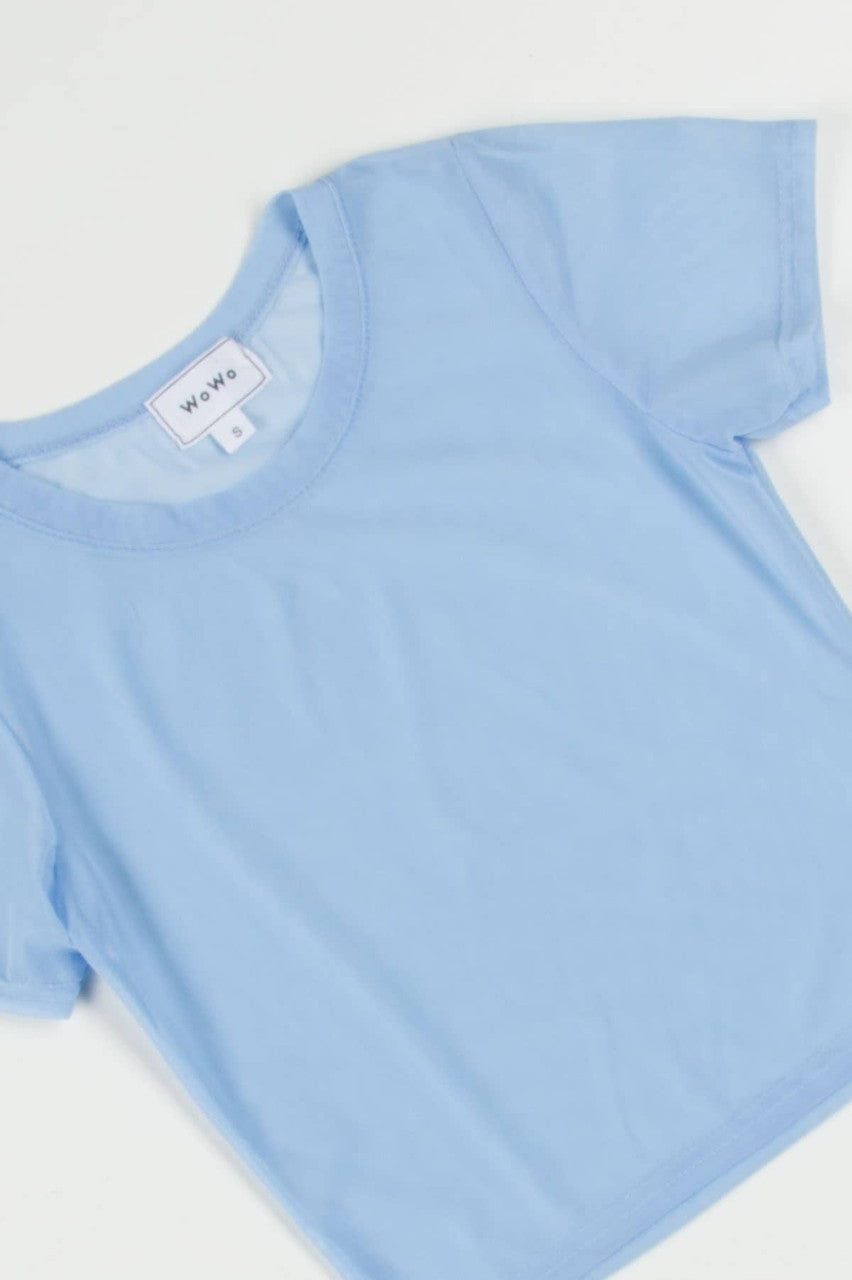 Blue Mesh Tee