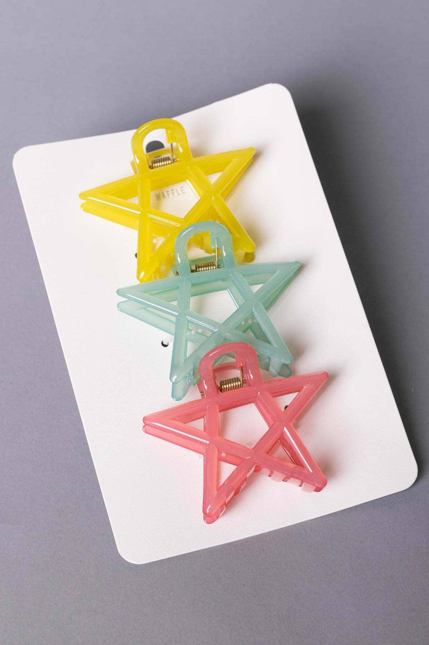 Pastel Stars Clip Set