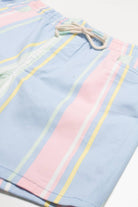 Pastel Striped Stretch Twill Shorts