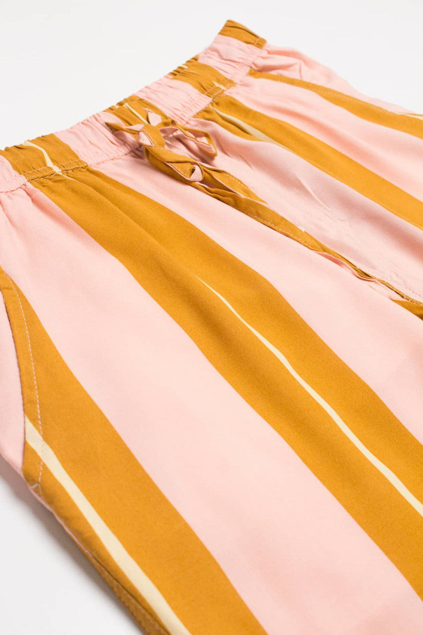 Pink Cabana Striped Shorts