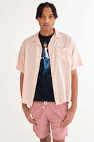 Dusty Pink Camp Button Up