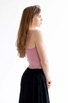 Pink Heavy Ribbed Seamless Tank
