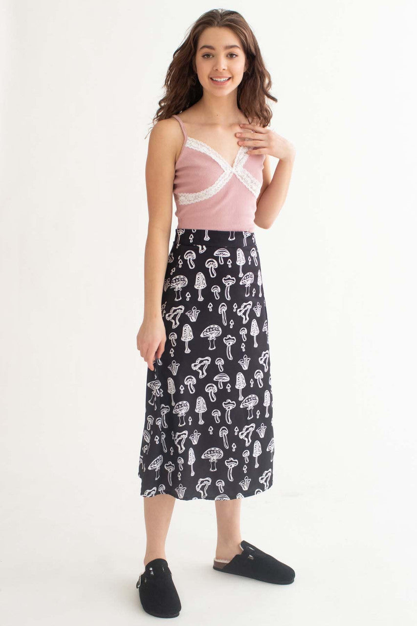 Pink Lace Trim Crop Cami