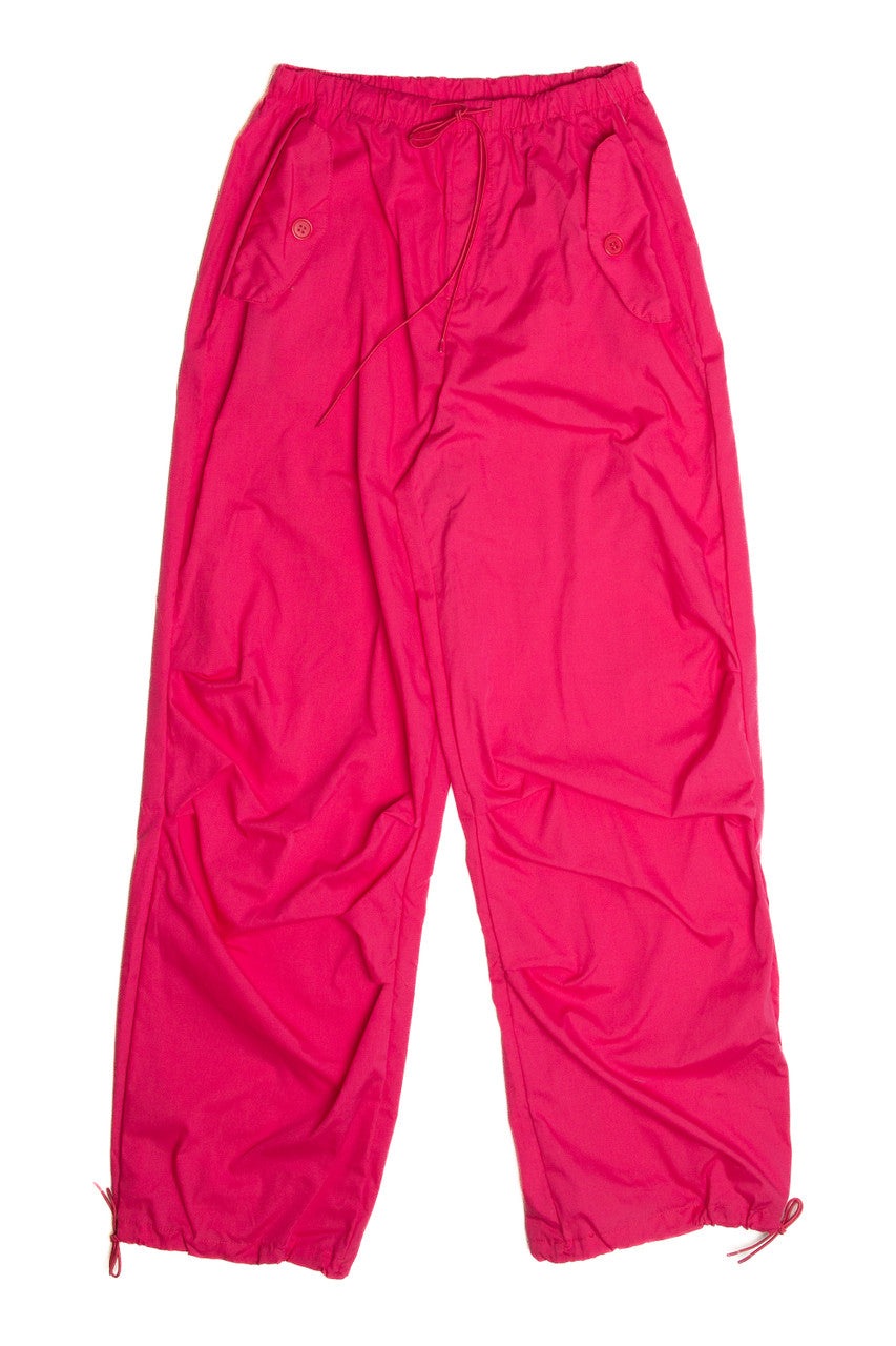 Raspberry Parachute Pants