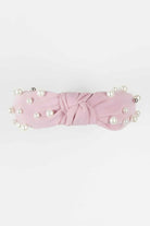 Pink Pearl Knotted Headband
