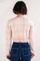 Pink Plaid Mini Cardigan