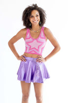 Pink Star Reversible Seamless Tank Top