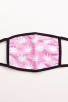 Pink Weed Face Mask