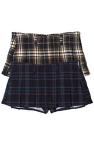 Low Rise Plaid Mini Skort
