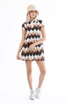Pleated Polo Plaid Mini Dress