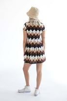 Pleated Polo Plaid Mini Dress